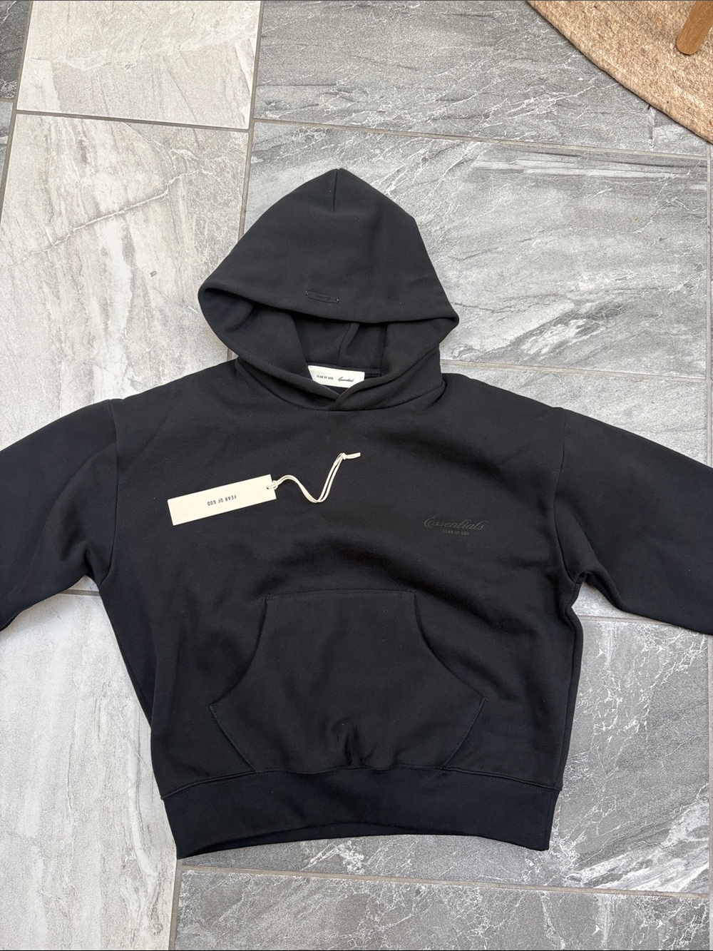 Essentials Women’s Black Pullover Hoodie. Brand new